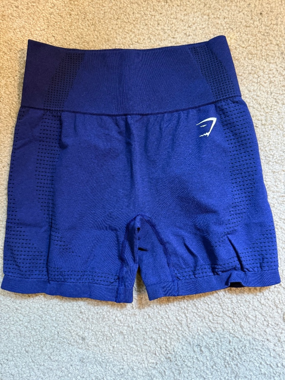 Gymshark Seamless Vital High Rise Shorts Sz M Purple Blue Training Fitness